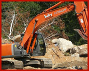 Orange Excavator