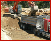 Excavator and Dump Truck