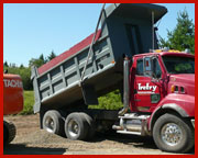 Unloading Dump Truck